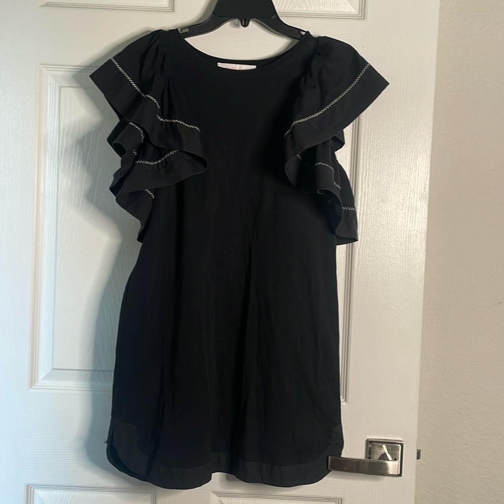 See by Chloe ruffle sleeve mini dress